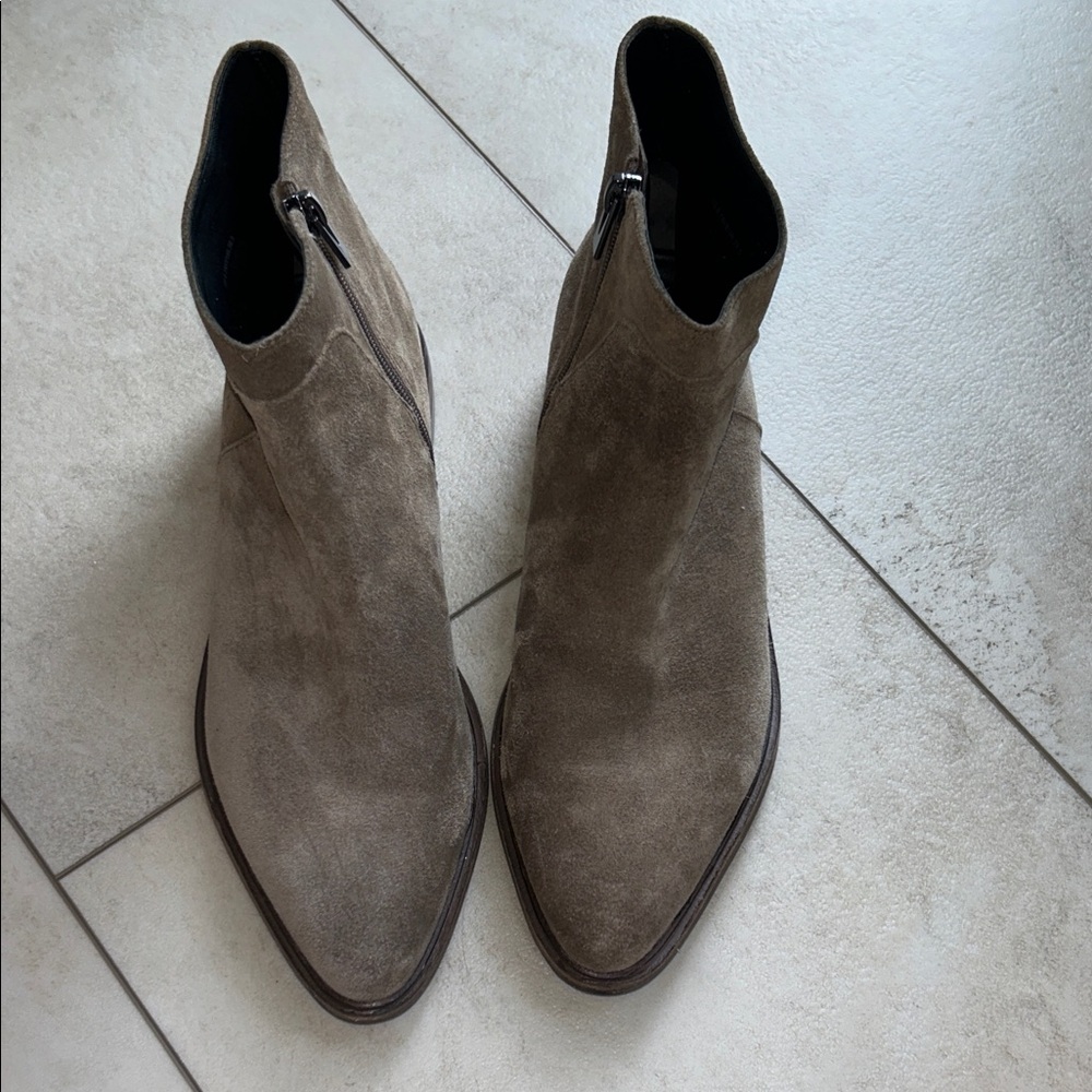 Via Spiga Women's Suede Ankle Boots - Brown